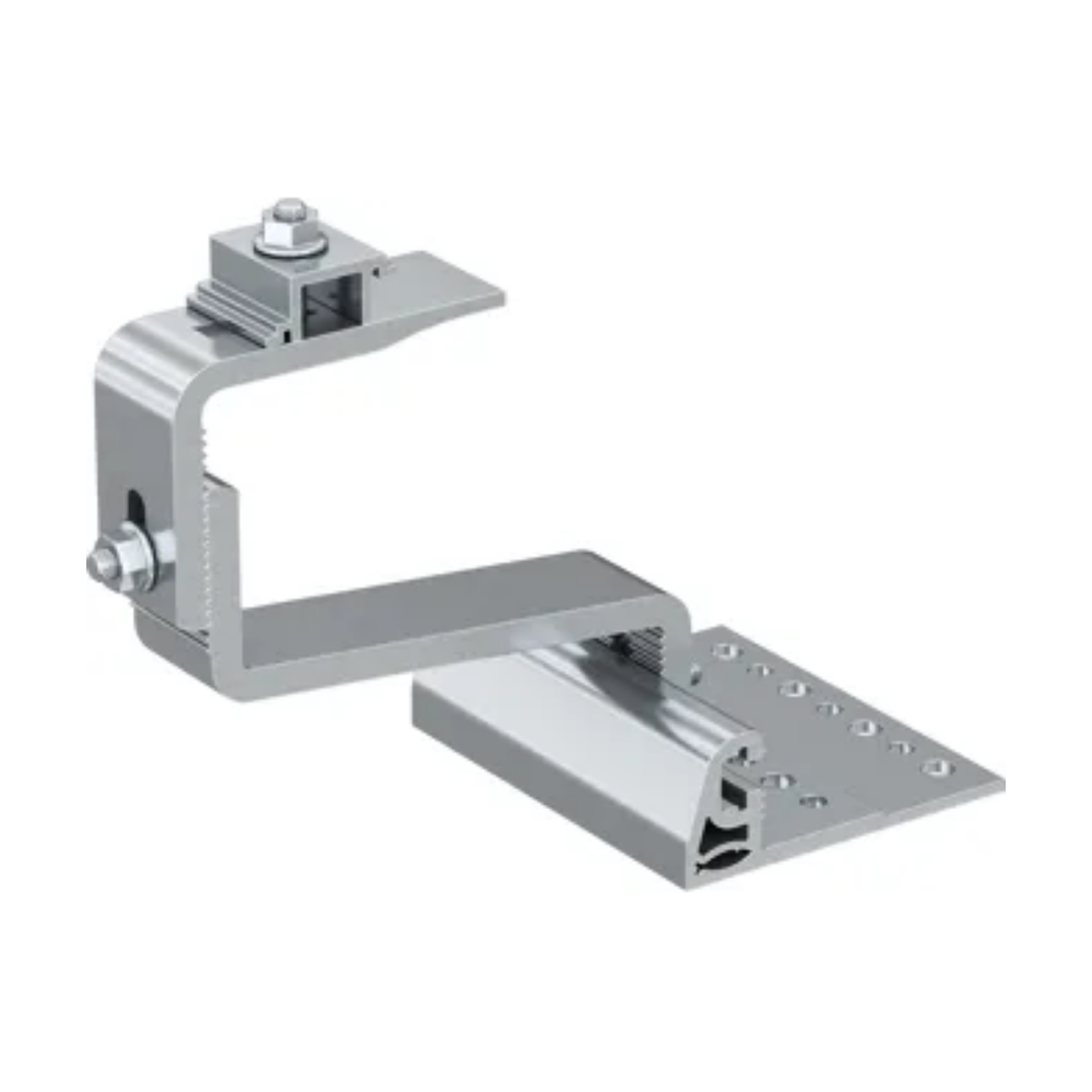 Multi-Adjustable Aluminum Roof Hook for Tiled Solar Mounting