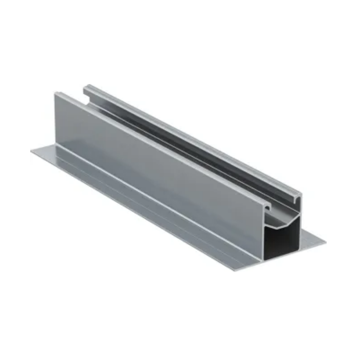Flanged Short Rail Profile for Metal Roof Solar Mounting