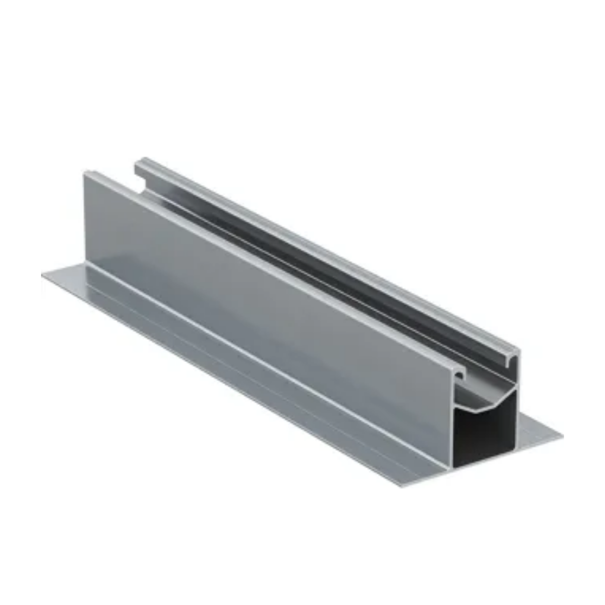 Flanged Short Rail Profile for Metal Roof Solar Mounting