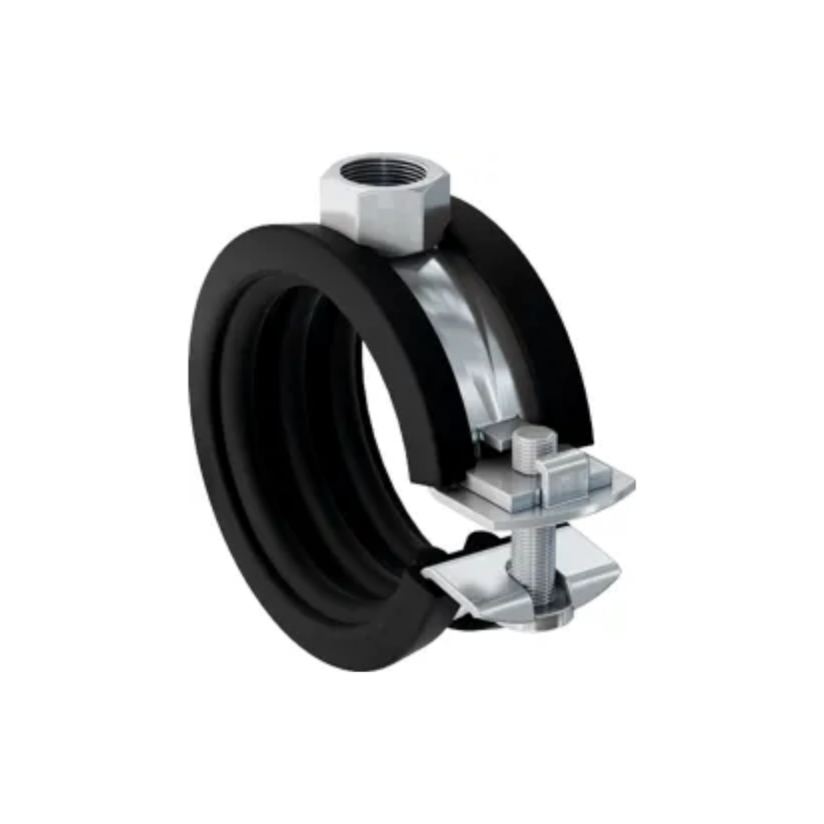 Heavy-Duty Rubber-Lined Pipe Clamp