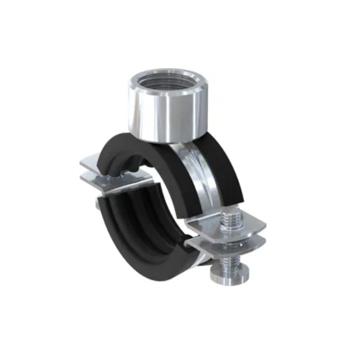 Heavy-Duty Rubber-Lined Pipe Clamp