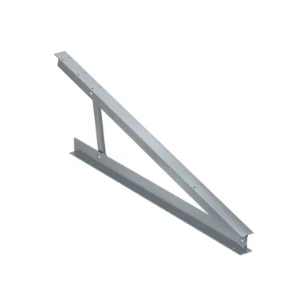 Extended Flat Roof Triangular Solar Tilt Frame