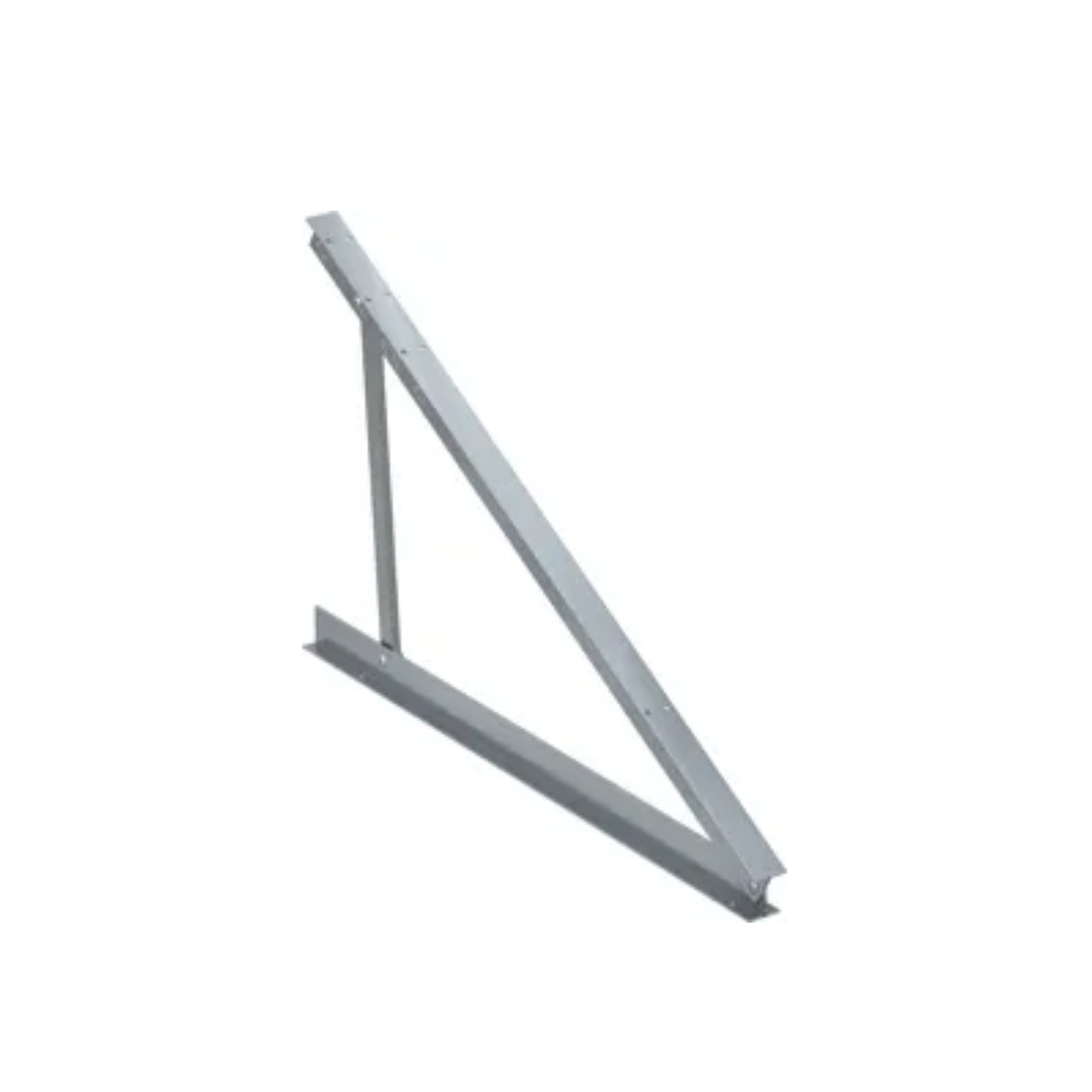 High-Angle Flat Roof Triangular Solar Tilt Frame