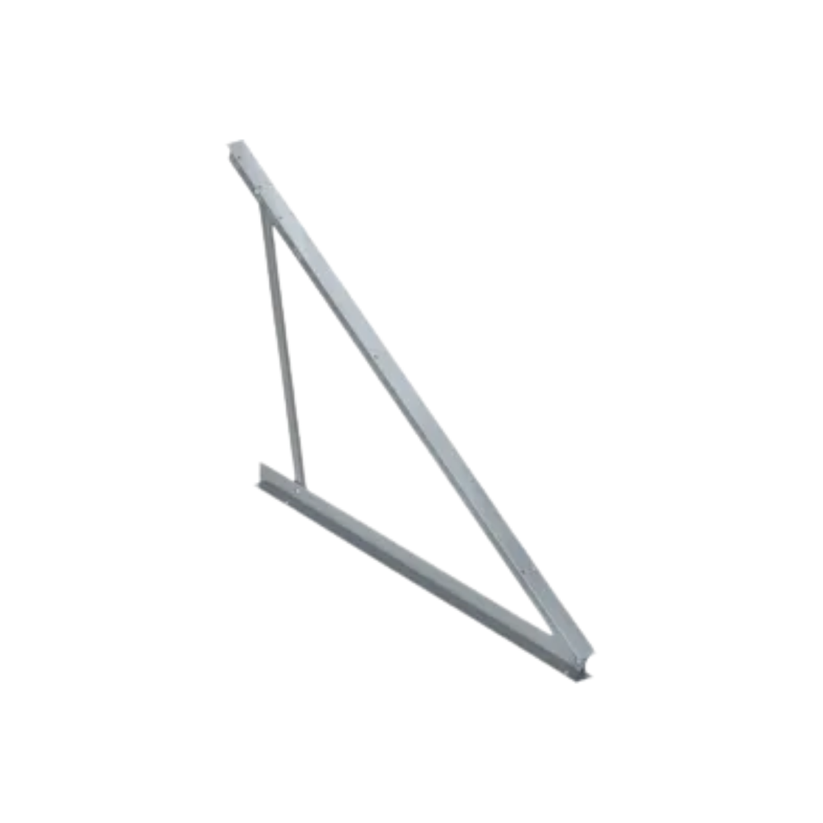 High-Angle Flat Roof Triangular Solar Tilt Frame