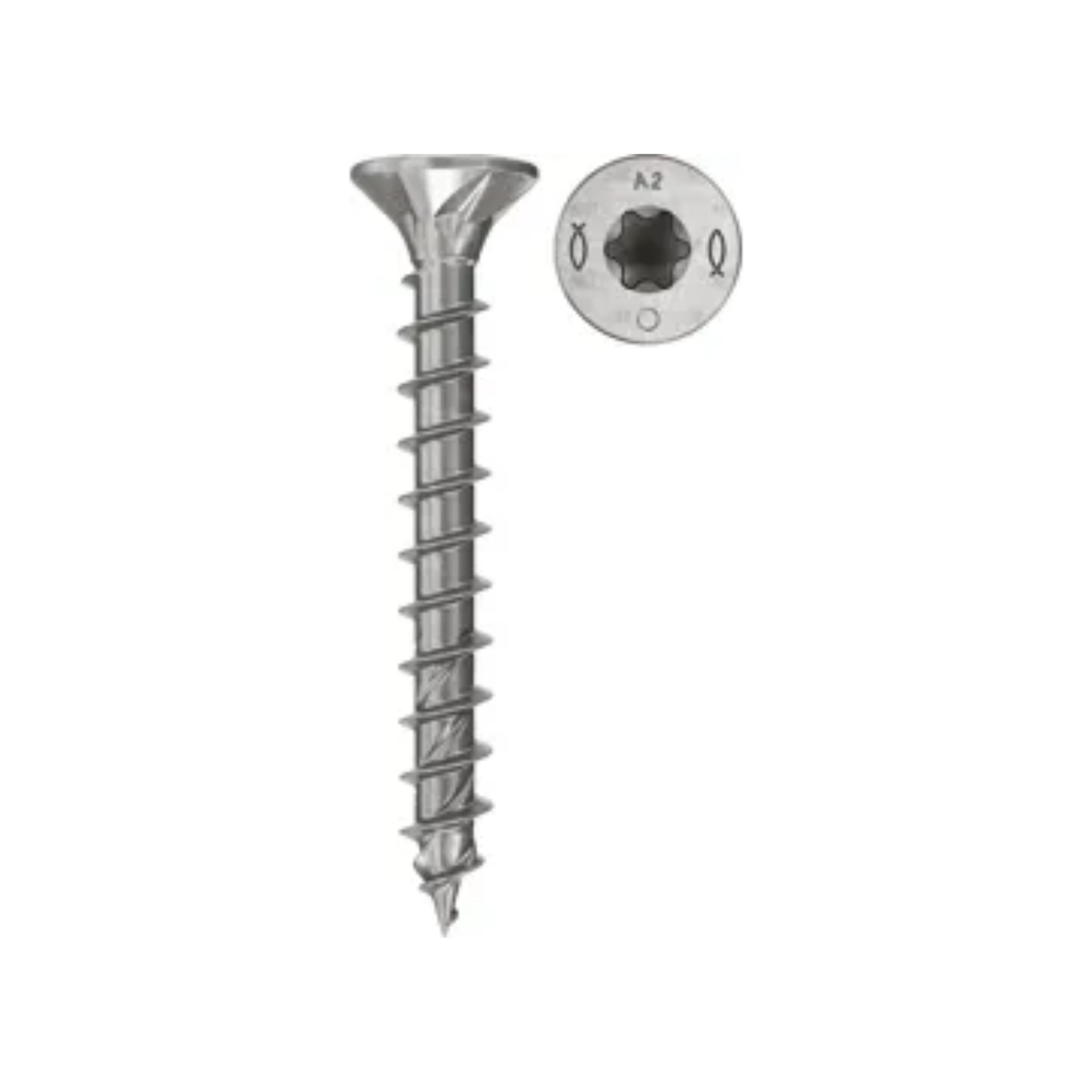 A2 Stainless Steel Countersunk Wood Screw