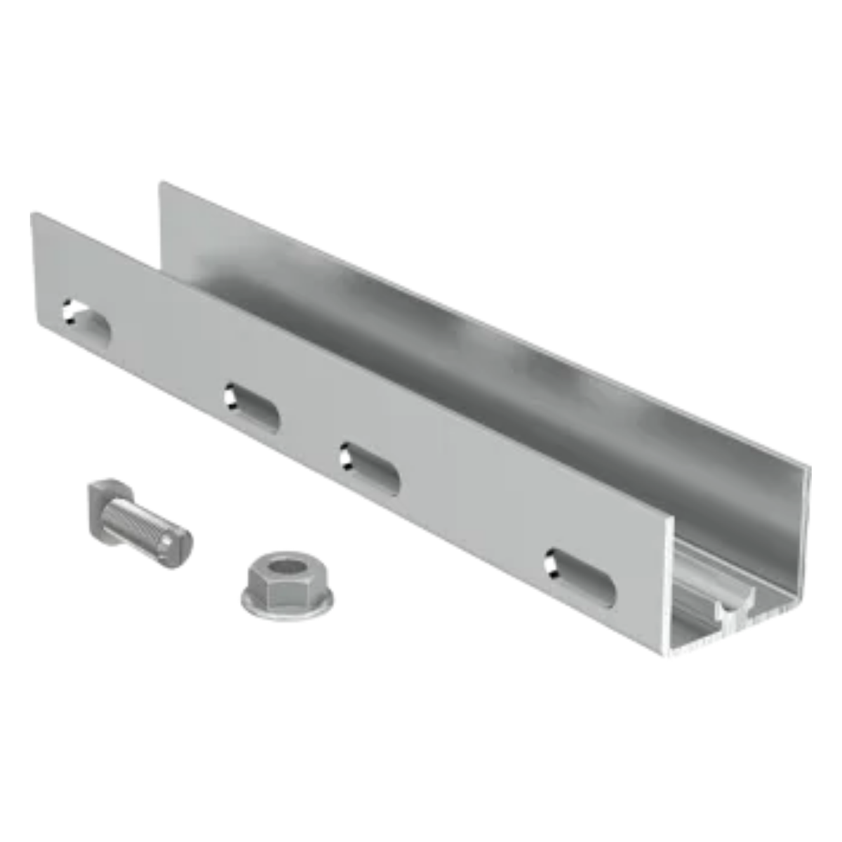 Slotted U-Channel Connector Shoe