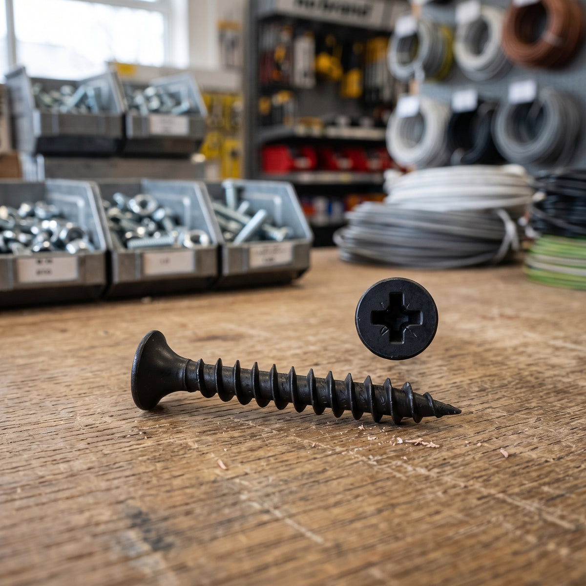 Black Phosphated Fine-Thread Drywall Screw