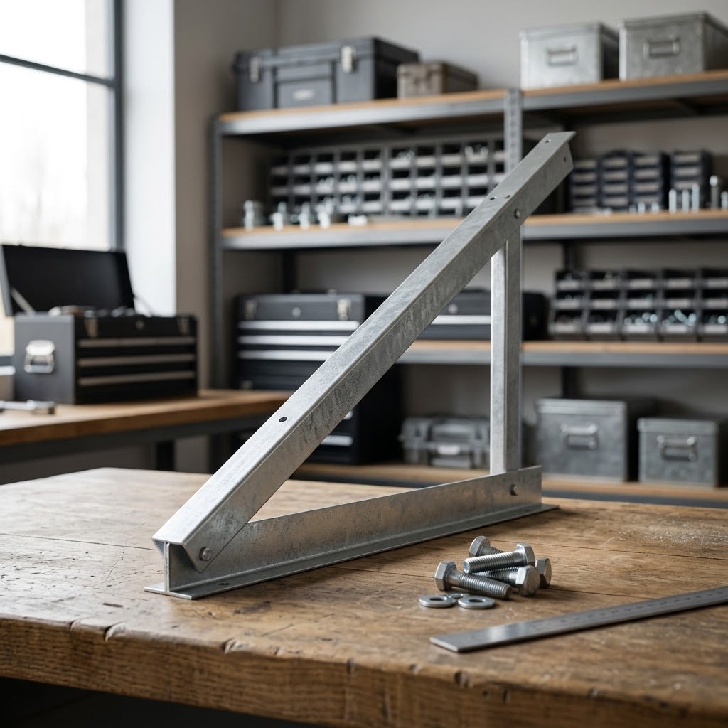 Extended Flat Roof Triangular Solar Tilt Frame