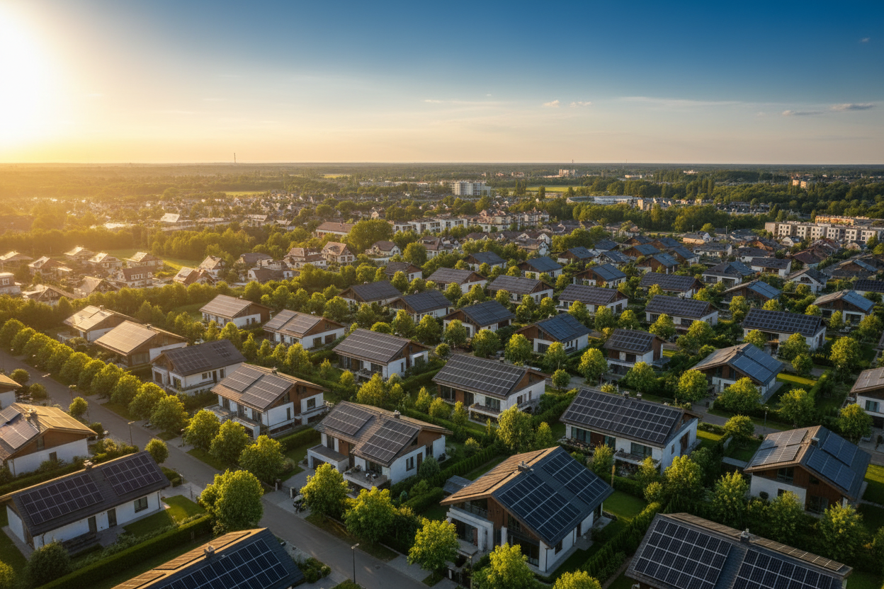 Solar Town Aerial View